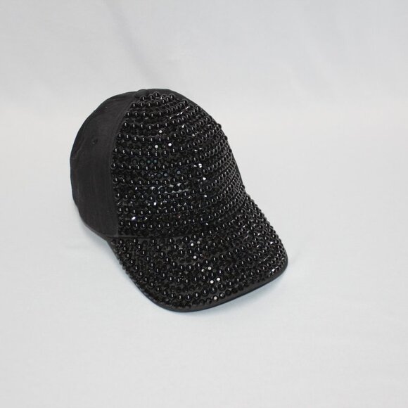 Black Jeweled Baseball Cap - Picture 9 of 9